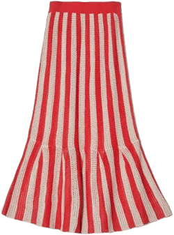 Atelier Delphine Frida Openwork Knit Skirt