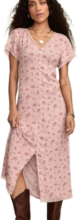 Lucky Brand Simone Floral Midi Dress