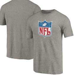 Ash NFL Men's Throwback Logo Tri-Blend T-Shirt