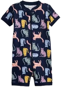 Quince Organic Cotton Shortie Onesie Pajama