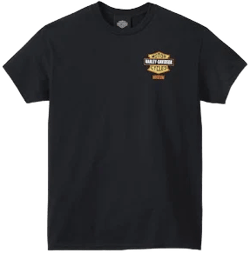 Harley-Davidson Men's Patent Bar & Shield Tee Shirt