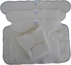 Preflat - Hemp / Organic Cotton - Fleece - French Terry - Sherpa | Preemie | Newborn | One Size | Toddler | Soft & Reusable Cloth Diapers