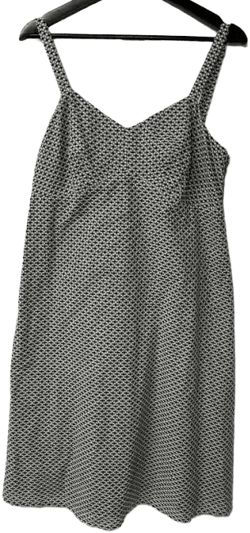 Ann Taylor Women's Gingham Textured Plaid Slip Midi Maternity Dress