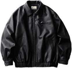 Citybae Faux-Leather Polo Jacket