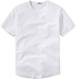 Buck Mason Men's Slub Curved Hem T-Shirt