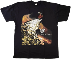 KORN Men's FTL Follow The Leader Nu Metal Alternative Rock T-shirt