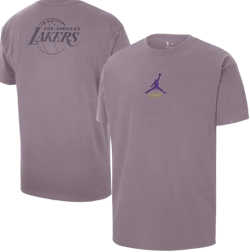 Nike Men's Los Angeles Lakers Courtside Statement Edition Heavyweight T-Shirt