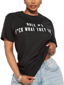 Fashion Nova Short Sleeve Graphic T-Shirt
