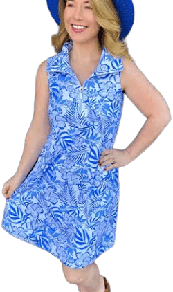 Lulu B Sleeveless Zip Swing Dress