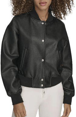 Levi's Women's Faux Leather Varsity Bomber Jacket