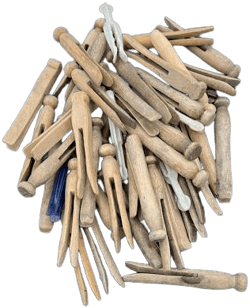 Vintage 46 Mix Clothes Pin