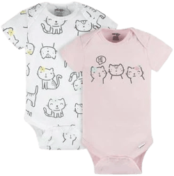 Onesies Brand Baby Neutral Short Sleeve Bodysuits (2-Pack)