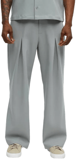 Fashion Nova Men's Ronan High Waisted Pleated Trousers