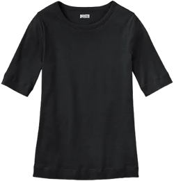 Duluth Trading Company Women's Plus Longtail T Elbow Sleeve Scoopneck