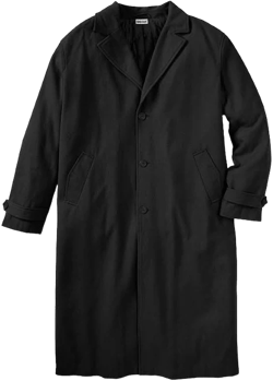 KingSize Men's Big & Tall Wool-Blend Overcoat
