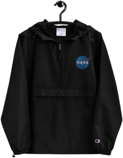 Champion Half-Zip Jacket with Embroidered NASA Meatball Logo