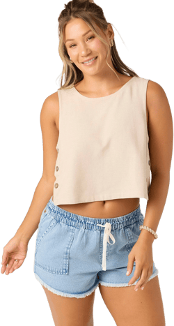 O'Neill Women's Sanders Linen Tank Top