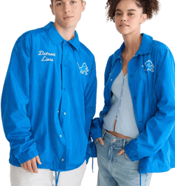 Aeropostale Men's Detroit Lions Coaches Jacket