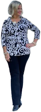 Lulu-B Infinity Chic Ruffle Top