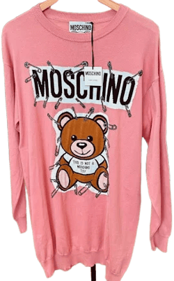 MOSCHINO Pink Teddy Bear Dress