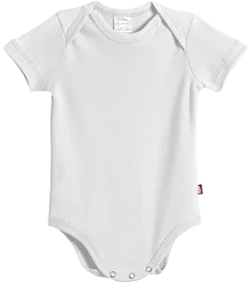 City Threads Organic Cotton Baby Rib Snap Onesie