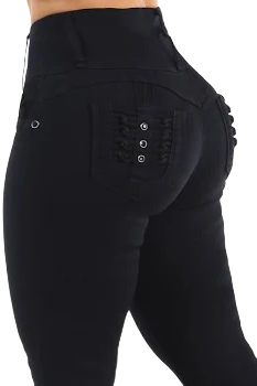 ModaXpressOnline Women's High-Rise Butt Lifting Skinny Jeans