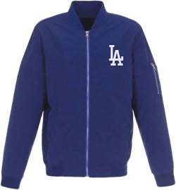 Mlb Los Angeles Dodgers Lightweight Nylon Bomber Jacket