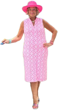 Lulu B Tropic Petals Midi Sleeveless 1/4 Zip Maxi Dress