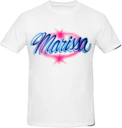 Name Design Air Brush Birthday Girl Shirt