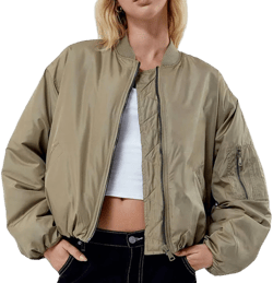 Oversized Bomber Jacket