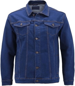 VKWEAR Men's Classic Multi Pocket Button Up Stretch Denim Trucker Jacket