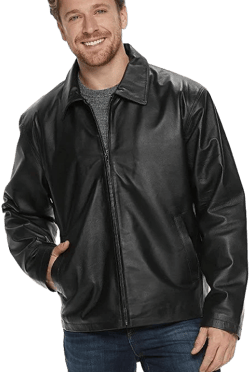 Victory Outfitters Men's Genuine Leather Open Bottom Jacket