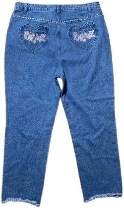 Bratz Women's High-Rise Rhinestone Bling Jeans