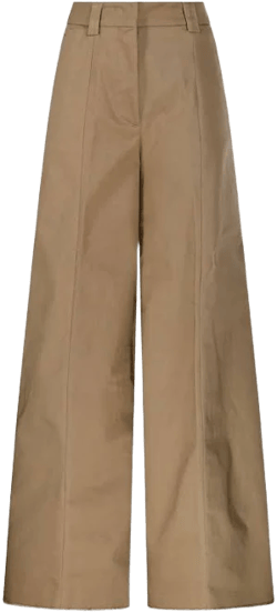 THELATEST - high-waisted trousers - women - Elastane/Cotton - 42 - Neutrals
