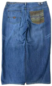 Vintage Y2K Enyce Grail Embroidered Baggy Jeans