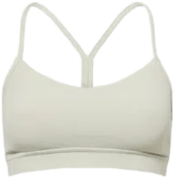 Womens Fog Green Flow Y Nulu Scoop-neck Stretch-woven Sports Bra In Gray