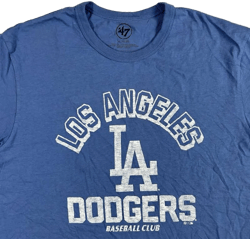 47 Brand Men's Los Angeles Dodgers Baseball Club Big Logo T Shirt