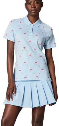 adidas Women's Originals Printed Trefoil Polo Shirt