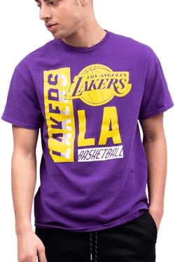 Junk Food Men's Los Angeles Lakers Retro Classic T-Shirt