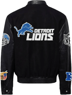 Detroit Lions Varsity Biker Jacket