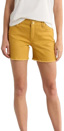Democracy Women's High Waist Fray Hem Denim Shorts