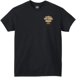 Harley-Davidson Men's Patent Bar & Shield Tee Shirt