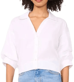 Parker Women's The Francessca Cotton Puff-Sleeve Shirt