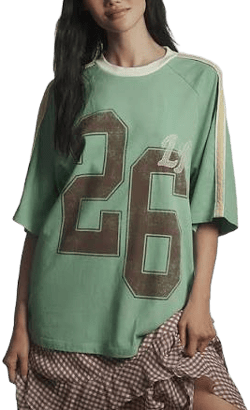 Anthropologie Oversized Sporty T-Shirt