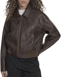 Levi's Women's Faux Leather Bomber Jacket