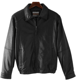 Excelled Men's Lambskin Leather Bomber Jacket