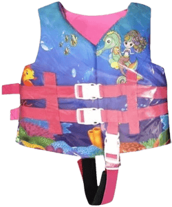 Bainana Toddler Girls Life Jacket Solid Color Vest Safety Casual Fashion Seaside Buoyancy Life Jacket Hot Pink Size 1-2 Years