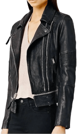 All Saints Assembly Biker Leather Jacket