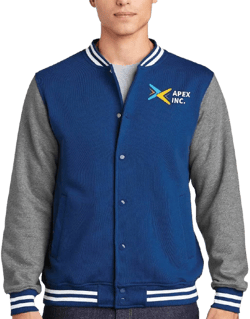 Sport-Tek Fleece Varsity Letterman Jacket