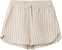 Love Brand & Co. Women's Coconut Stripe Musha Linen Shorts